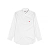 Comme des Garcons Play Mens Small Red Heart Shirt