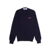 Comme des Garcons PLAY Mens Double Heart Knit Sweater