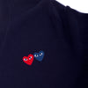 Comme des Garcons PLAY Mens Double Heart Knit Sweater