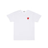 Comme des Garcons Play Mens Double Heart Tee