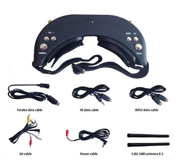 5.8ghz Video Goggles Diversity Receiver 40 Channel