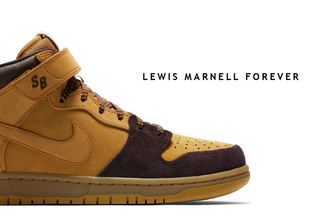 nike sb dunk mid lewis marnell forever brown cappuccino shoe