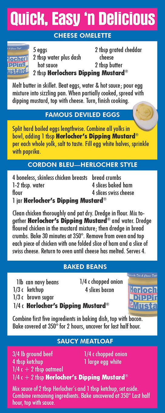 Herlocher' Dipping Mustard Recipe Card Image