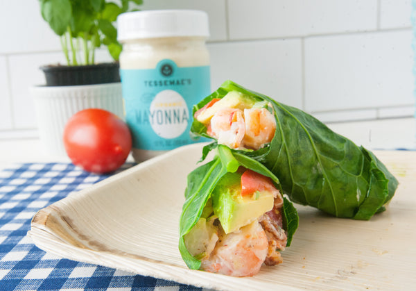 Shrimp & Bacon Salad Wraps