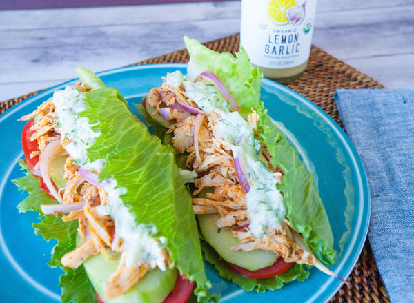 chicken gyro lettuce wraps