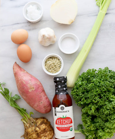 Savory Whole30 Breakfast Bowl Ingredients