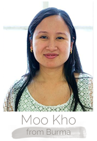 Moo Kho a Burmese refugee makes handcrafted fair trade soy blend artisan candles at Propserity Candle