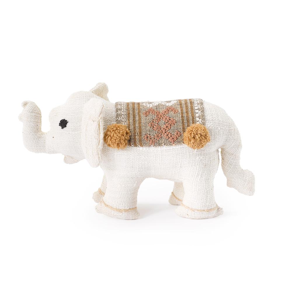 white stuffed elephant