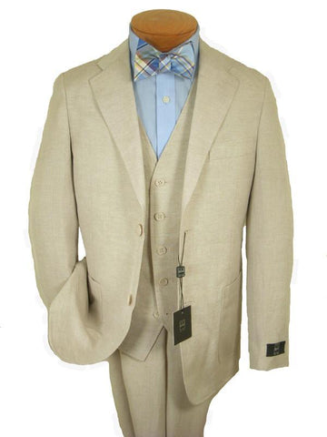 Boy's Suit Separates Jacket 12414 Natural Linen Boys Suit Separate Jacket Ike Behar