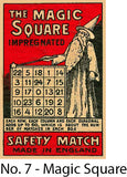 A Matchbox Collector's Card - No. 7 - Magic Square