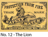  A Matchbox Collector's Card - No. 12 - The Lion