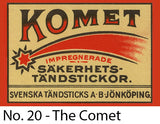  A Matchbox Collector's Card - No. 20 - The Comet