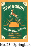  A Matchbox Collector's Card - No. 23 - Springbok