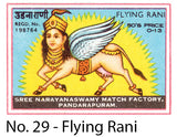  A Matchbox Collector's Card - No.29 - Flying Rani