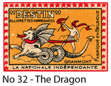  A Matchbox Collector's Card - No. 32 The Dragon