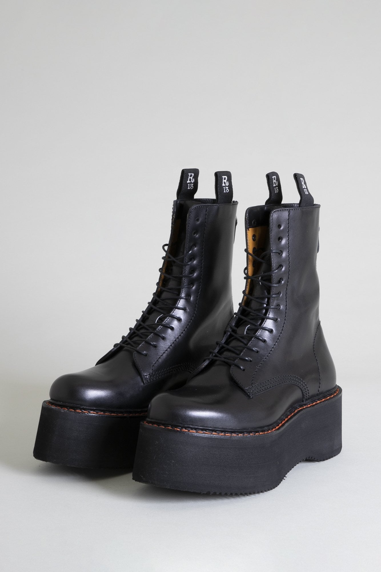 Double Stack Boot - Black | R13 Denim Official Site