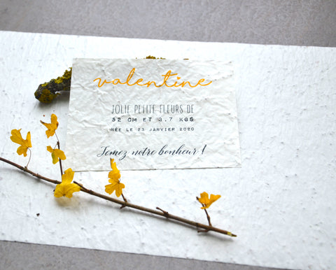 Faire-part ensemencé