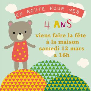 Invitation Anniversaire Fille 4 Ans