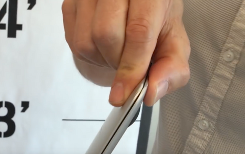 MacBook dent from a 1 foot drop