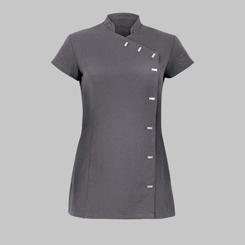 Clarity Beauty Therapist Tunic in Charcoal Grey