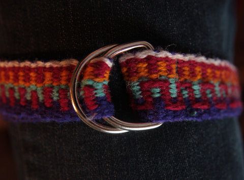 hand woven belt backstrap weaving rigid heddle band weaving inkle bands