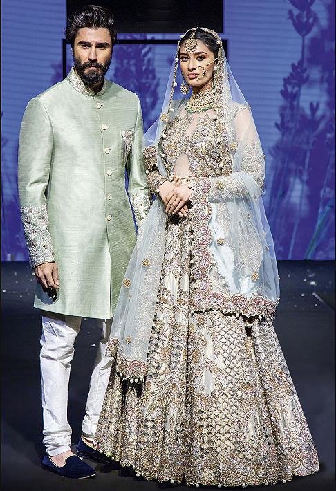 lehenga and sherwani