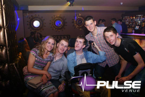 group of young adults at nightclub