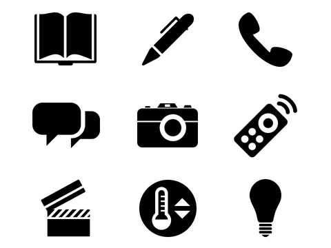 device and communication icons