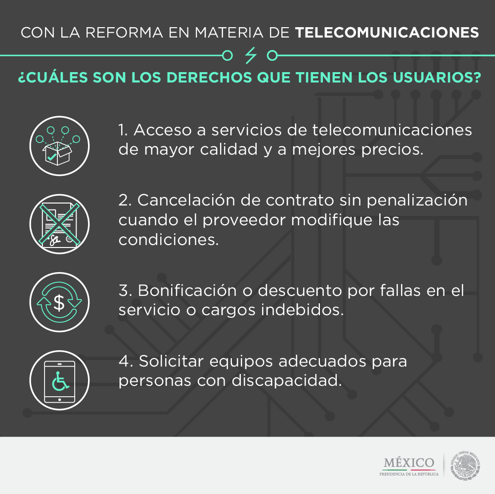 Entre los nuevos derechos de los usuarios Mexicanos, introducidos por la reciente reforma en materia de telecomunicaciones, solicitar equipos adecuados para personas con discapacidad, es uno de los más importantes.