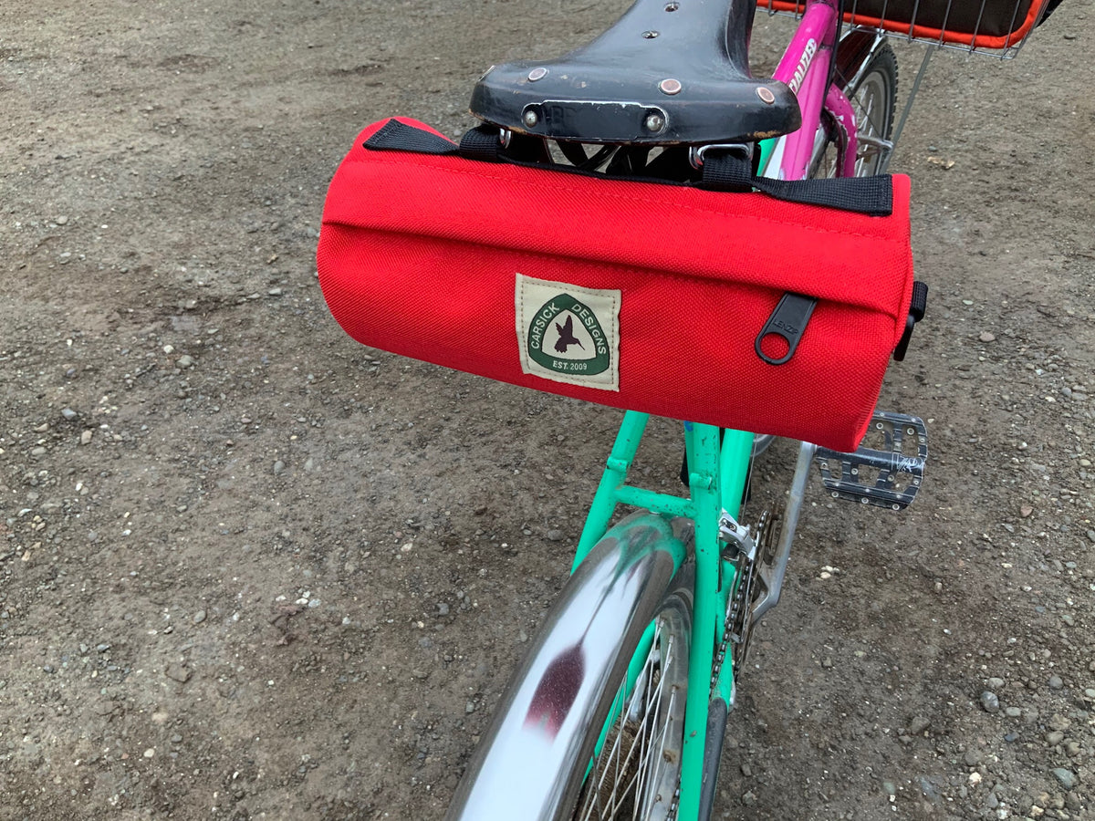 barrel bag bike