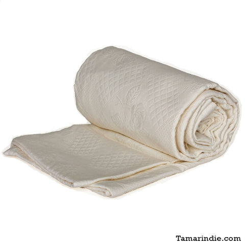 Luxury Cotton Blanket Offwhite
