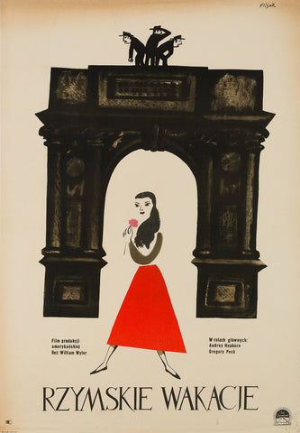 Roman Holiday Polish Film Poster 1953