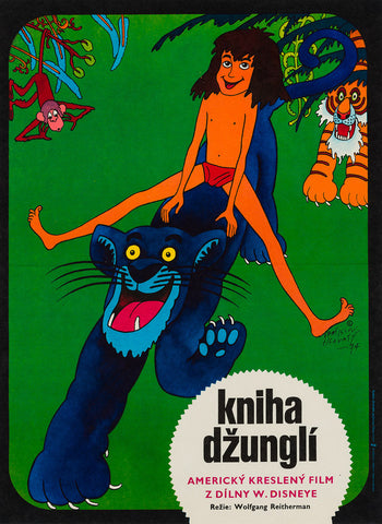 The Jungle Book Czech 1974 Film Poster