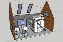 50m2 concept house open view designed by plain and simple nz