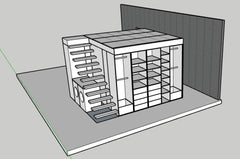 50m2 home wardrobe detail designed by plain and simple nz