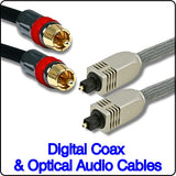 Digital and Optical Audio Cables