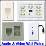 Audio and Video Wall Plates