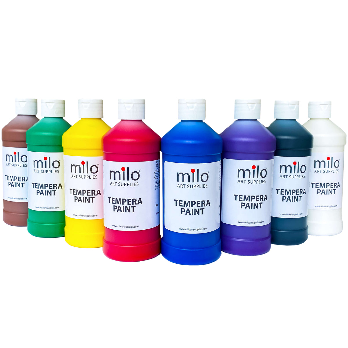 Milo Tempera Paint 16 oz Bottles Set of 8 – Milo Art Supplies