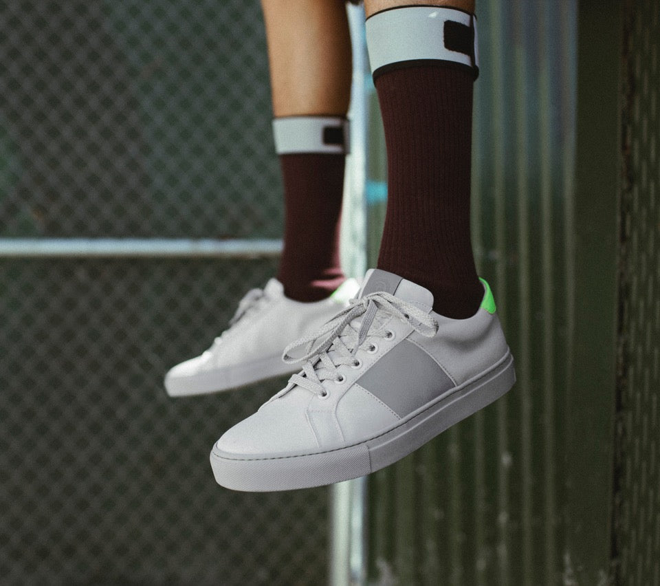 The Royale Safety - Light Grey/Safety Green