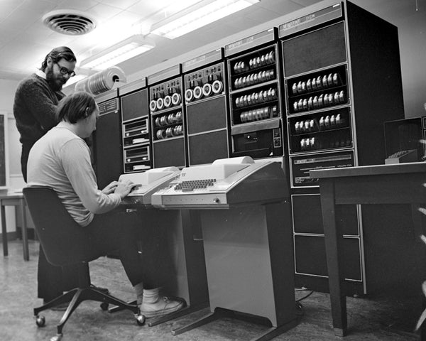 Dennis Ritchie and Ken Thompson at Bell Labs