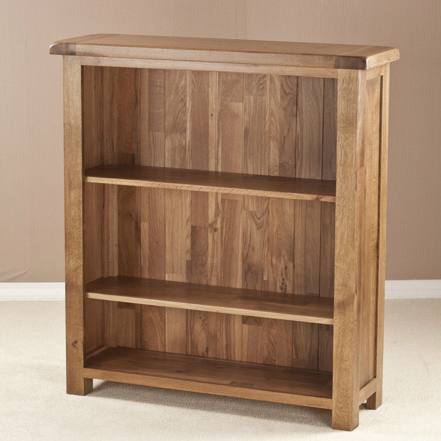 Durdham Oak Low Bookcase – Quarter - Solid Wood Furniture