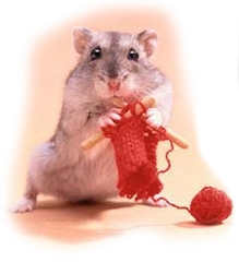 knitting hamster