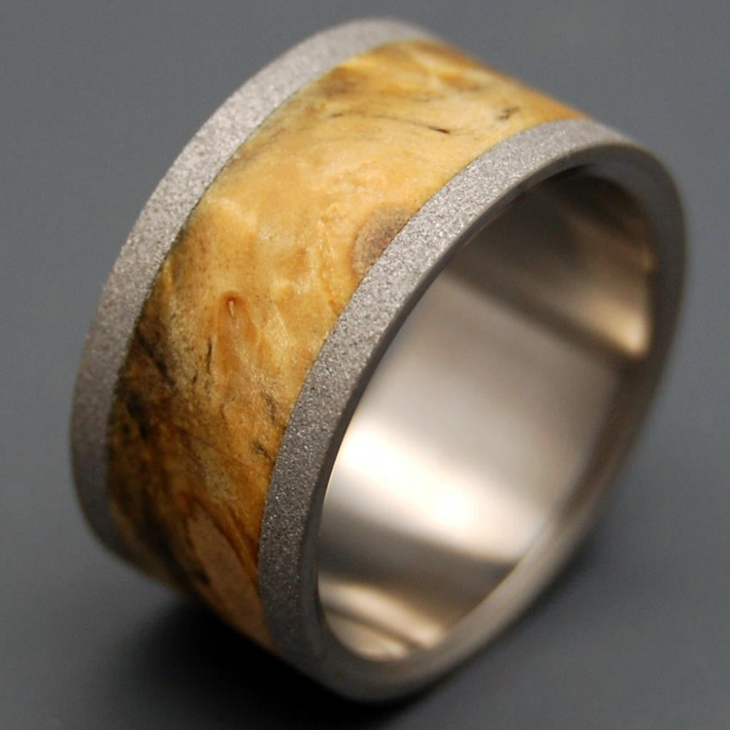Wood wedding rings california