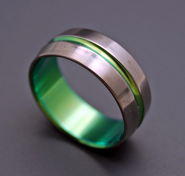 ... titanium rings title default quantity simple is green a narrow green