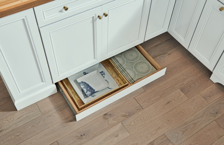Hidden Toe Kick Drawer by KraftMaid Cabinetry - Woodwork Solutions