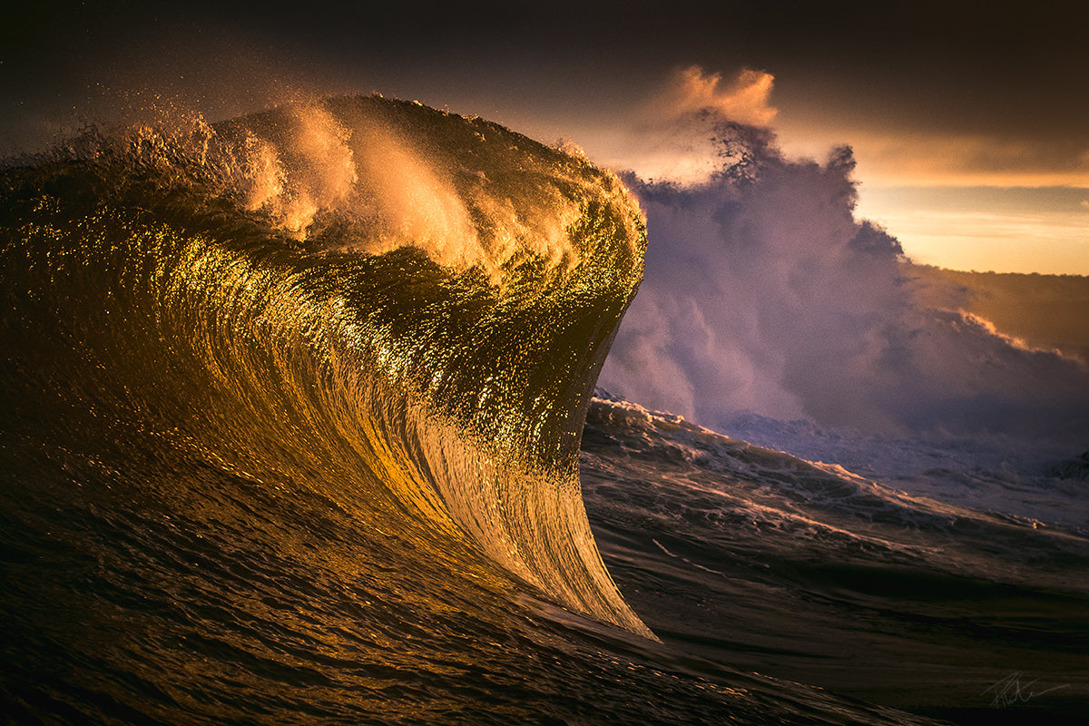 Gold Vein Fine Art Ocean Photography shot by Thurston Photo