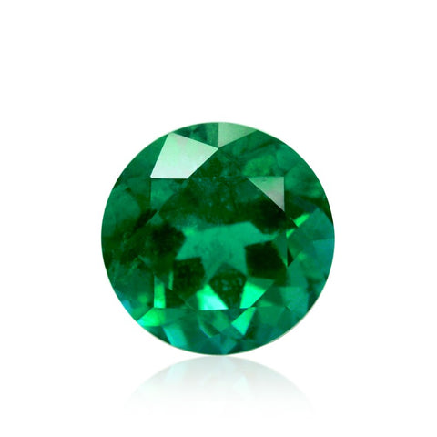 Green Round Emerald Gemstone