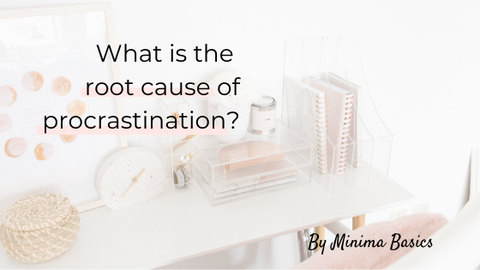 What is the root cause of procrastination? A blog written to explain why do people actually procrastinate. This image is the cover page of a blog post. 