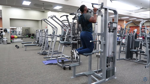 back exercise assisted pullup