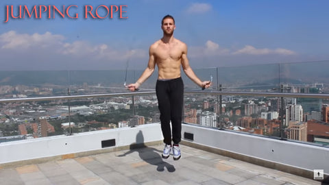 jumping rope cardio exercise at home